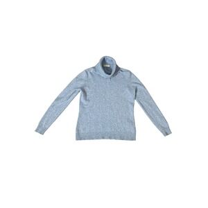 Woolovers‎ Blue 100% Lambswool Roll
Neck Sweater Medium